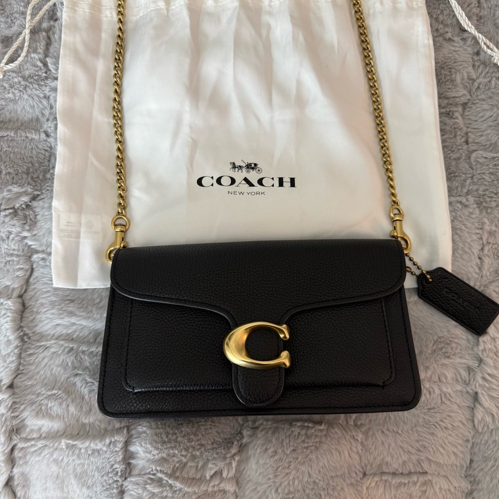 Coach Tabby Mini Pebble-Leather Crossbody Bag - Picture 2 of 8